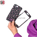 قاب کوتیس (360 درجه) طرح زمینه مشکی گل قرمز برای آیفون – iphone 7 plus / 8 plus - Image 5