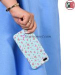 قاب کوتیس (360 درجه) طرح زمینه آبی گل قرمز برای آیفون – iphone 7 / 8 / se 2020 - Image 2
