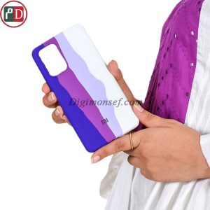 قاب سیلیکون هفت رنگ (بنفش) برای شیائومی – Xiaomi Redmi Note 10 pro / 10 pro max