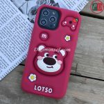 قاب سیلیکونی پاپ سوکتی (استند شو) عروسکی مدل Lotso مناسب برای گوشی آیفون – Iphone 14 pro max