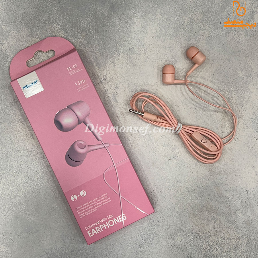 HndsfreSooraT1 هندزفری سیمی (سیم دار) با پورت سوزنی مدل PE-02 - Image 1