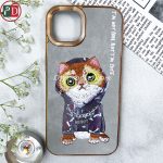 قاب مدل نیمی (nimmy) سه بعدی طرح گربه گلدوزی شده مناسب برای گوشی آیفون – Iphone 13