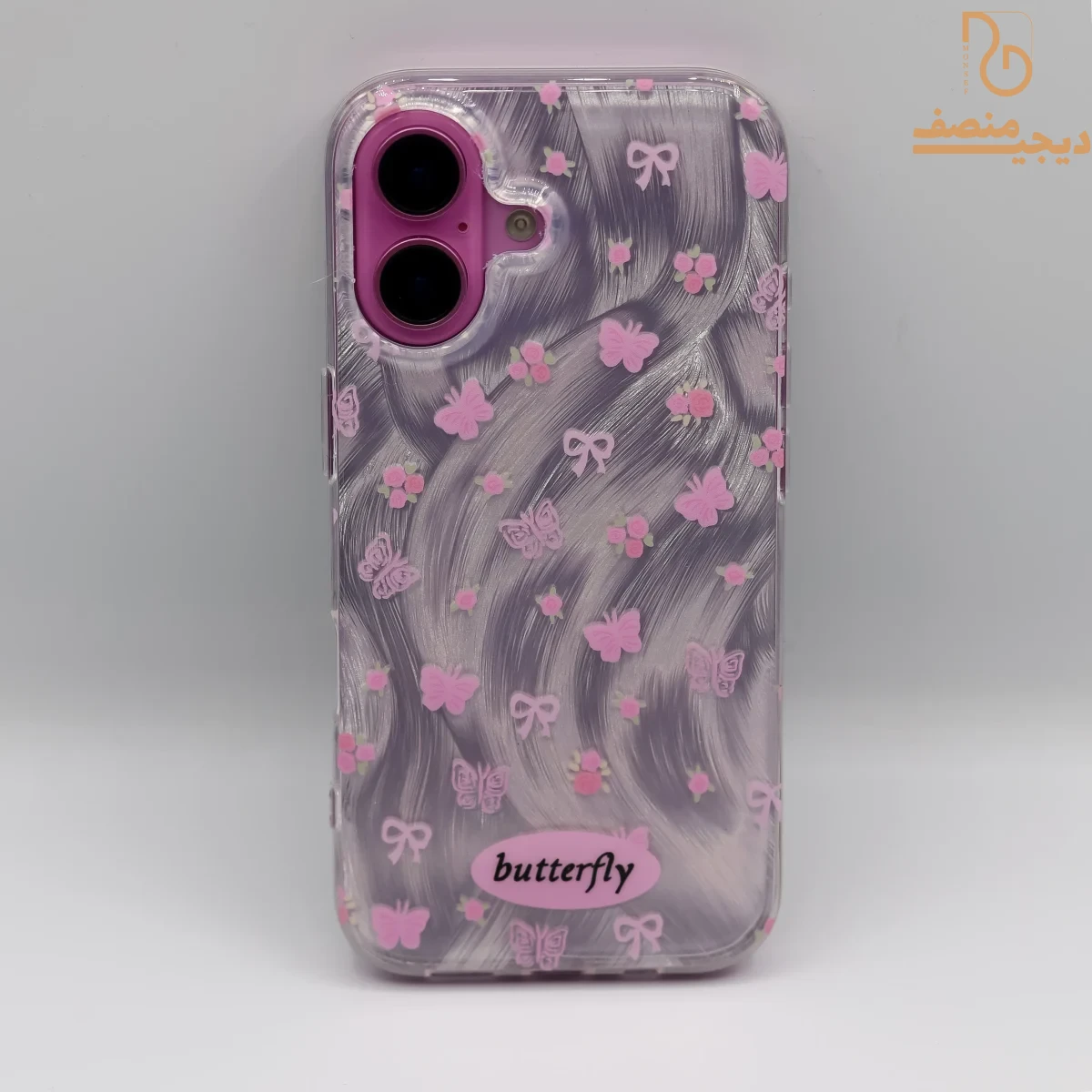 قاب آیفون طرح butterfly به همراه آویز کفش باله - Image 4